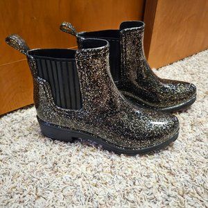 Dolce Vita Glitter Rain Boots (Size 6)